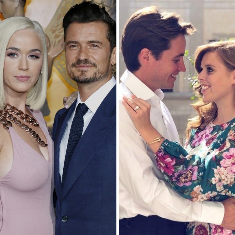 Katy Perry and Orlando Bloom, Princess Beatrice and Edoardo Mapelli Mozzi, and Jennifer Lopez and Alex Rodriguez will all say “I do” later than planned. Photos: Shutterstock/Instagram/AP