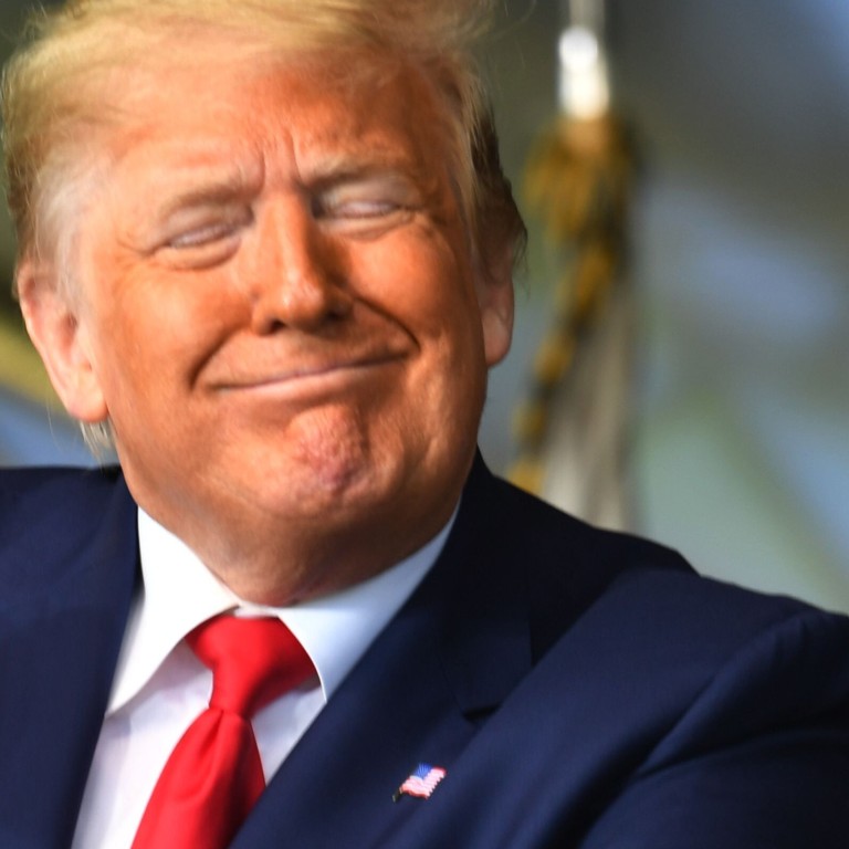 Donald Trump S Unsteady Ramp Walk Raises New Health Questions On 74th Birthday South China Morning Post