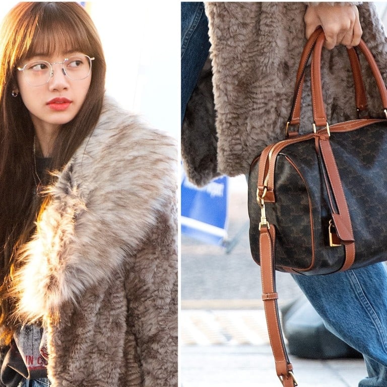Blackpink’s Lisa carrying the Celine Triomphe canvas bag – proof of a growing trend. Photo: Celine