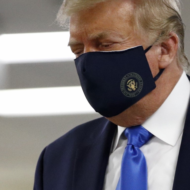 Donald Trump Seen Wearing Face Mask In Public For First Time As Us Coronavirus Cases Soar South China Morning Post