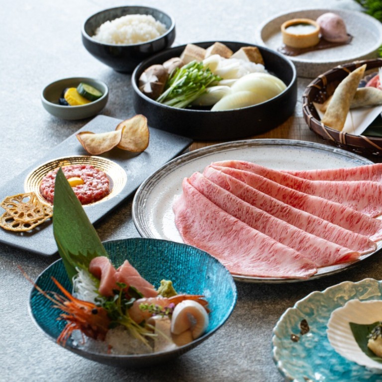 Hiyama in Harbour City specialising in sukiyaki – a style of slow-cooking ingredients in a mixture of soy sauce, sugar and mirin wine. Photo: Hiyama