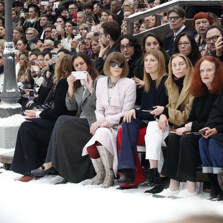 Anna Wintour and Grace Coddington attend the Chanel show as part of Paris Fashion Week 2019/2020. Photo: Bertrand Rindoff Petroff/Getty Images
