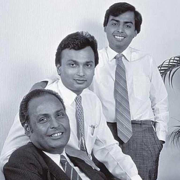 From humble beginnings Dhirubhai Ambani built up his business empire and instilled in his sons, Mukesh and Anil, an entrepreneurial spirit. Photo: @nita_ambani77/Instagram
