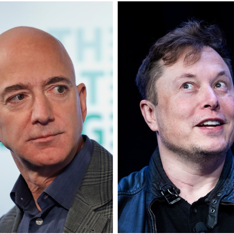 Is there space for both of them? Jeff Bezos and Elon Musk won’t stop being competitors any time soon. Photos: AP/AFP