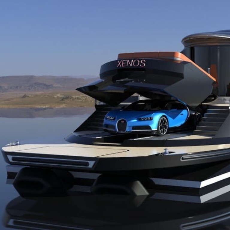 Want A Free Us 3 Million Bugatti Chiron Then Just Buy This Us 39 Million Superyacht The Xenos Comes With An On Deck Parking Spot South China Morning Post