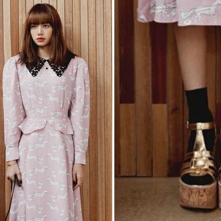 Blackpink’s Lisa shows us how to shine with metallic shoes. Photo: @lalalalisa_m/Instagram