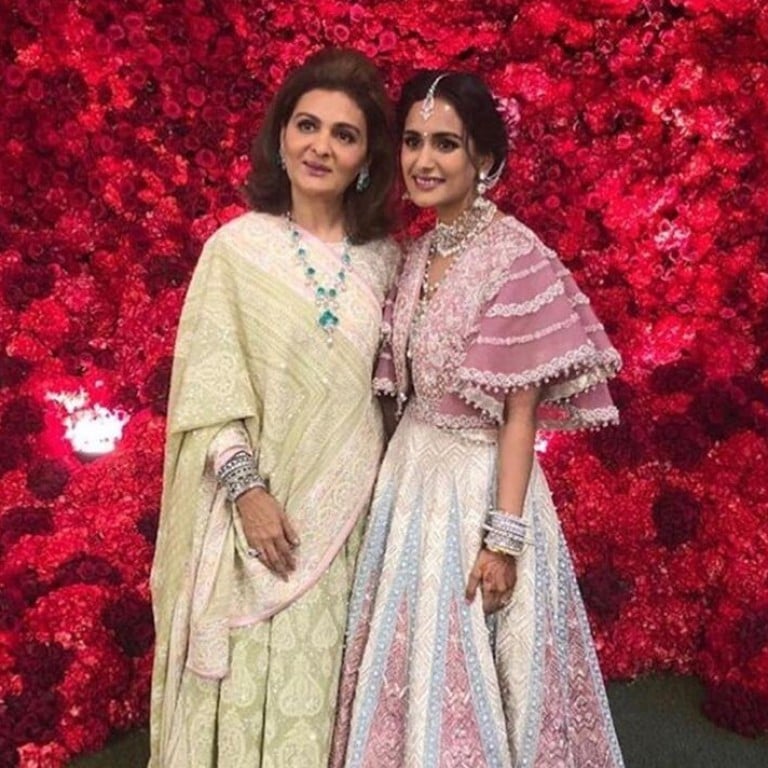 Nina Kothari with her daughter, Nayantara Kothari Bhartia. Photo: Instagram/@ambanicontent