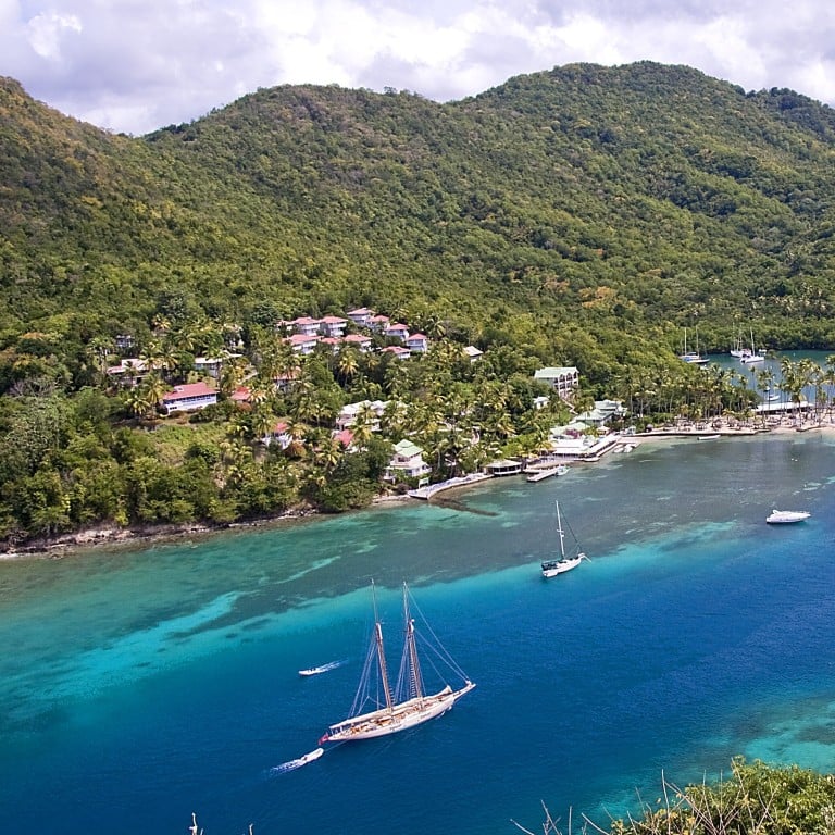 Marigot Bay, St Lucia, is one of the options in the Caribbean to obtain citizenship. Photo: handout