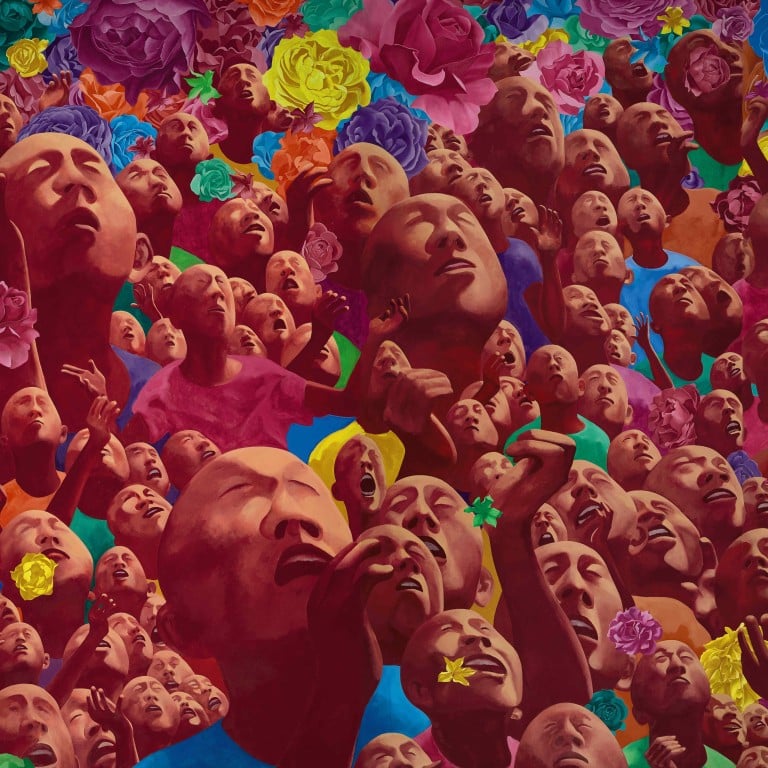 Fang Lijun’s canvases of self-mocking bald men were instrumental in the founding of the Cynical Realism school. Photo: Sotheby’s