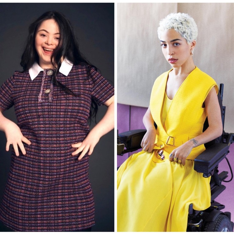 Models with disabilities: Azfar Firdaus, Ellie Goldstein and Jillian Mercado are finally getting the projects they deserve. Photo: @azfarovski; @elliejg16_zebedeemodel; @jillianmercado/Instagram