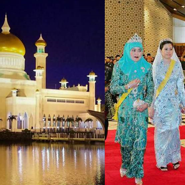 The Sultan of Brunei’s 50th Birthday, in 1996; Istana Nurul Iman Palace and the Sultan of Brunei. Photo: @sasho.pixx84/Instagram’ @HassanalBolkiah, Sultan of Brunei/ Facebook