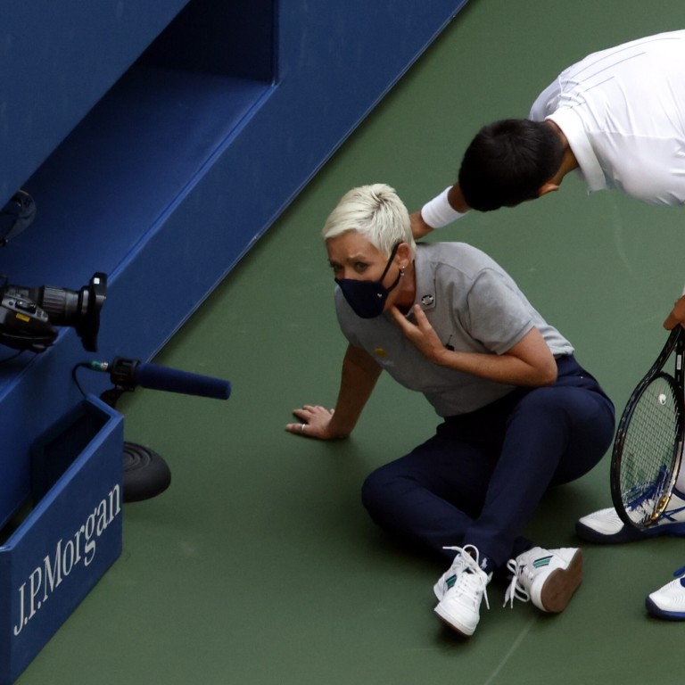 Djokovic hits line girl Clearance