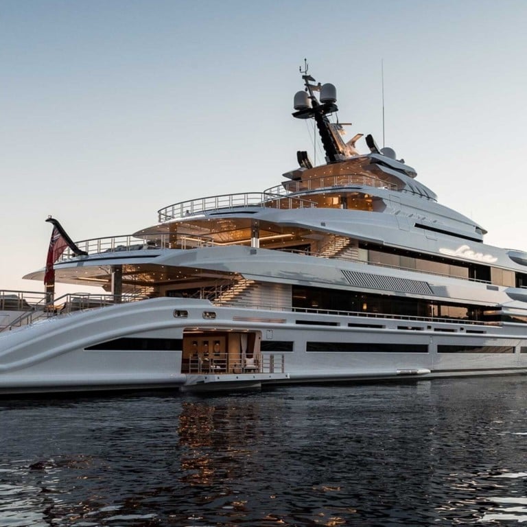 Beyoncé and Jay-Z, and the Benetti superyacht Lana they rented for a getaway. Photo: AFP, Imperial Yachts