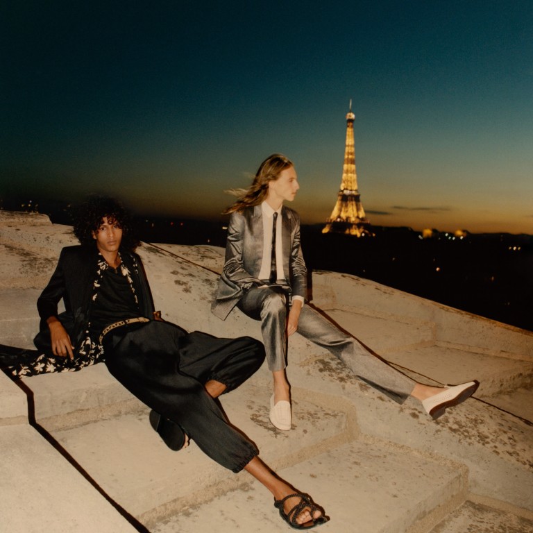 The Saint Laurent Spring Summer 2021 Digital Project campaign photo shoot took place amid the rooftops of Paris. Photos: Saint Laurent