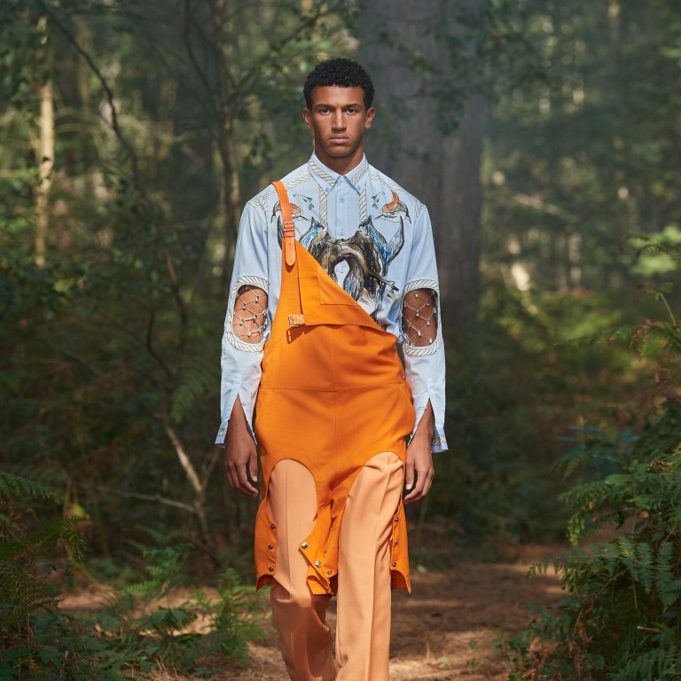 Burberry’s nautical-themed clothes in a woodland setting launch a truly surreal London Fashion Week amid the coronavirus pandemic. Photo: Burberry via Reuters