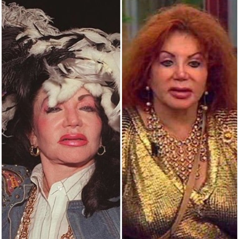 The fabulous Jackie Stallone, who died recently at the age of 98 after a full (and quirky) life as the glamorous mother of Sylvester. Photos: @officialjackiestallone/Instagram/Big Brother UK
