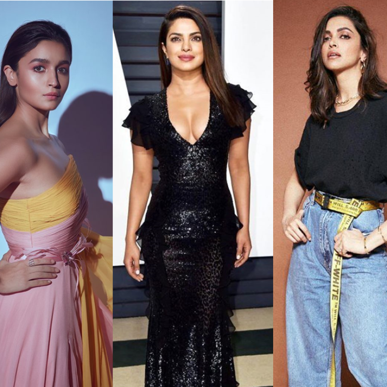 From left, Alia Bhatt, Priyanka Chopra and Deepika Padukone top the list of powerful Indian female celebrities today. Photo: @aliaabhatt, @priyankachopra, @deepikapadukone/Instagram