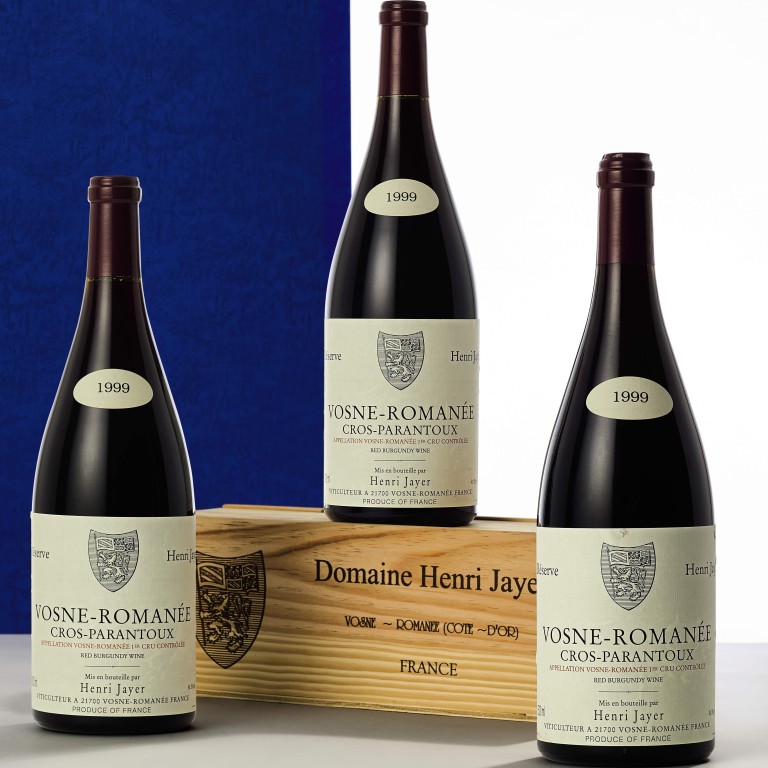 Vosne Romanee, Cros Parantoux 1999, Domaine Henri Jayer. Photo: Sotheby’s