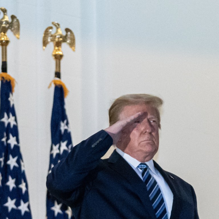 Donald Trump Still Infectious Faces Backlash For Taking Off Mask On Return To White House South China Morning Post