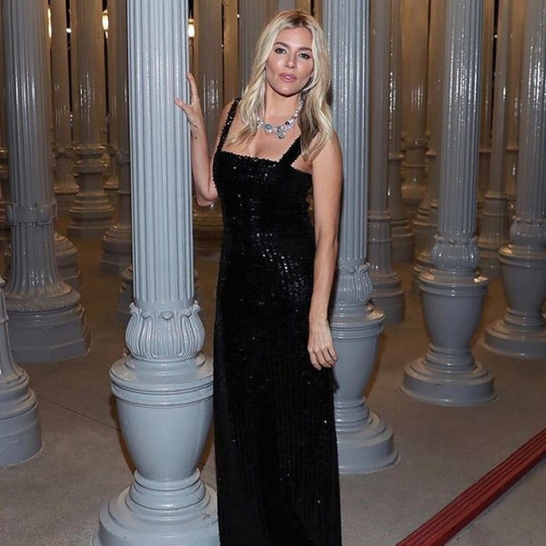 Sienna Miller wearing a Gucci High Jewellery Collection necklace valued at US$500,000 in 2019. Photo: @gucci/Instagram