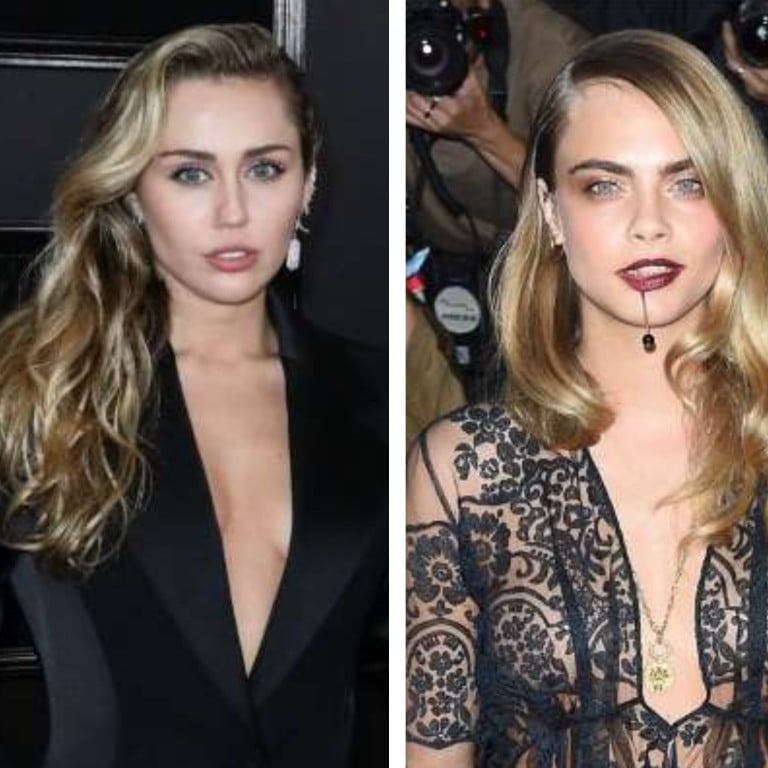 Bella Thorne, Miley Cyrus and Cara Delevingne identify as pansexual. Photo: Bang Showbiz