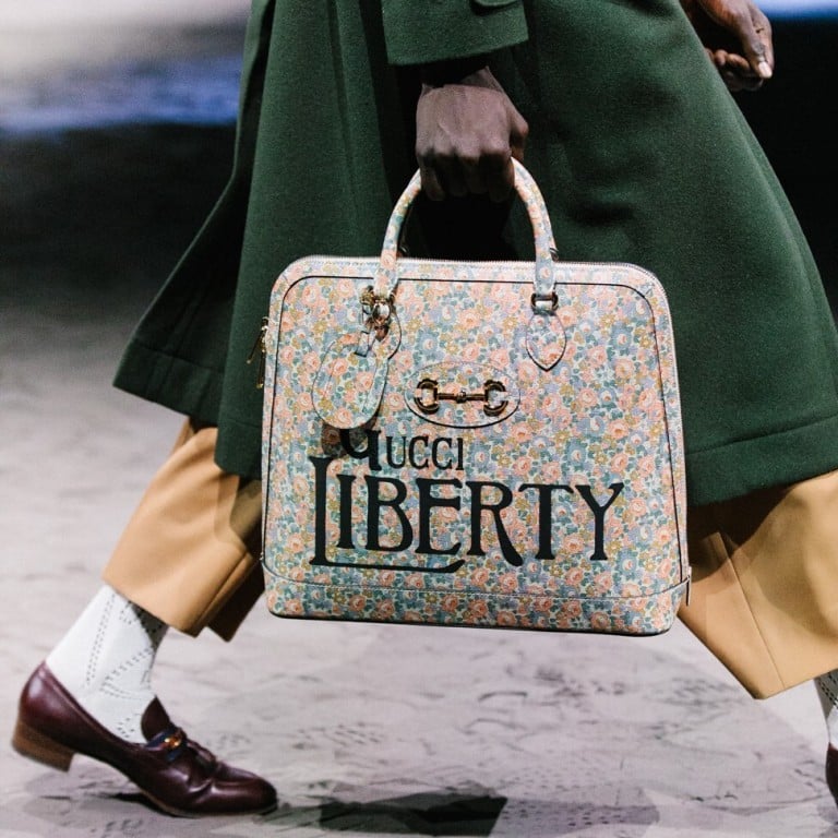 A handbag typical of the gorgeous Gucci Liberty collaboration, which heavily features the department stores historic floral prints. Photo: Gucci