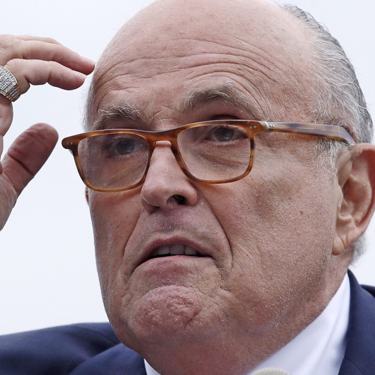 Rudy Giuliani only ‘tucking in his shirt’ in ‘Borat’ movie ...