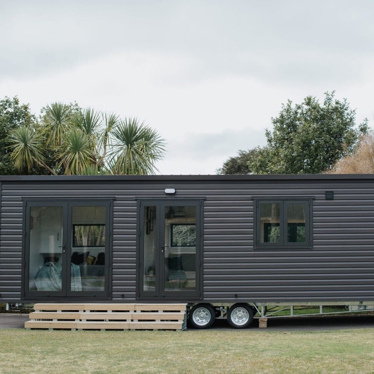 The Dark Horse tiny home, designed by Build Tiny, came out this month and can be shipped internationally. Photo: Build Tiny