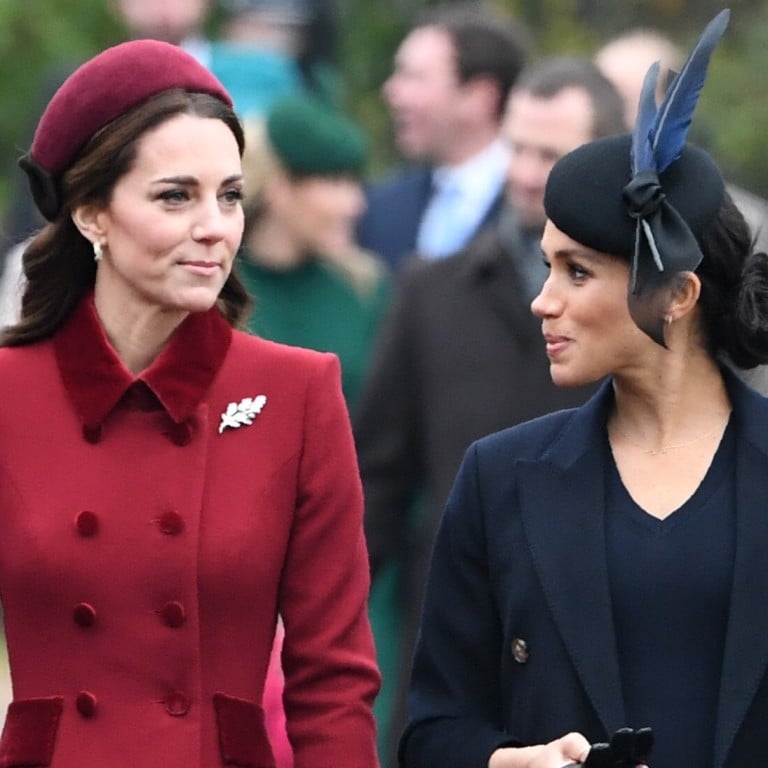 The British royal family always appreciates a good hat; here’s Duchess of Cambridge Kate Middleton and Meghan Markle looking stunning at the royal family’s traditional Christmas Day service in 2018. Photo: Agence France-Presse