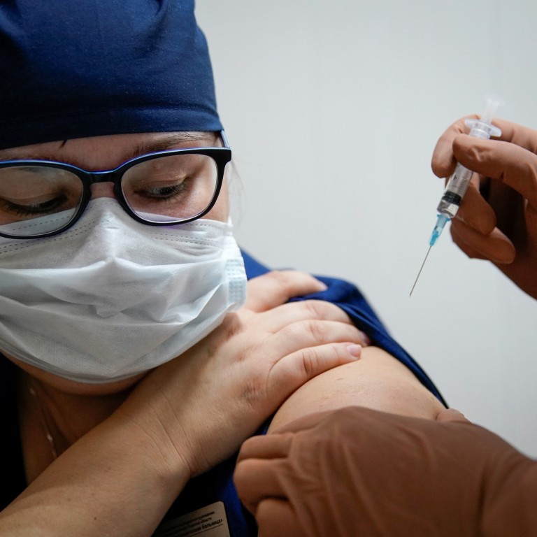 Unlike Sputnik V, Vector’s vaccine is a mix of short amino-acid chains, called peptides, that induce an immune response. Photo: Reuters