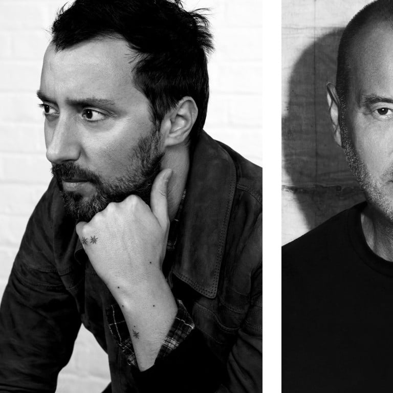 Saint Laurent creative director Anthony Vaccarello (left) collaborated with fashion designer-turned-artist Helmut Lang on a series of sculptures. Photos: Saint Laurent