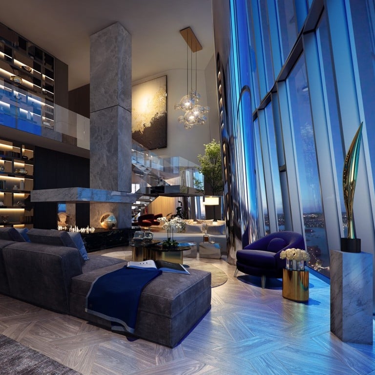 Flats at Crown Residences at One Barangaroo have views over the Sydney Harbour Bridge and Opera House. Photo: Handout