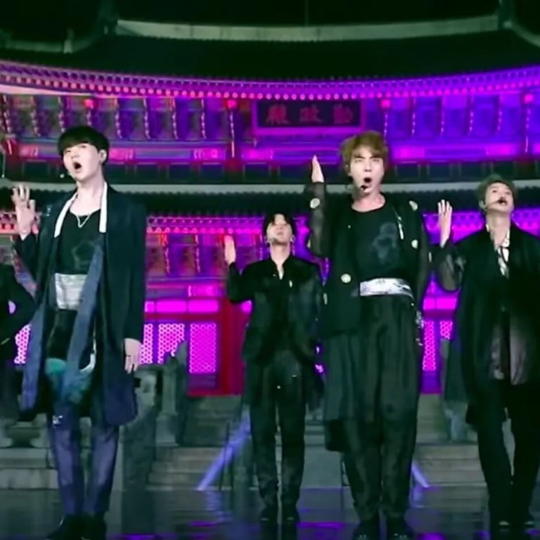 BTS are doing their bit to promote Korean culture beyond K-pop – seen here performing at Gyeongbokgung Palace for The Tonight Show Starring Jimmy Fallon. Photo: YouTube