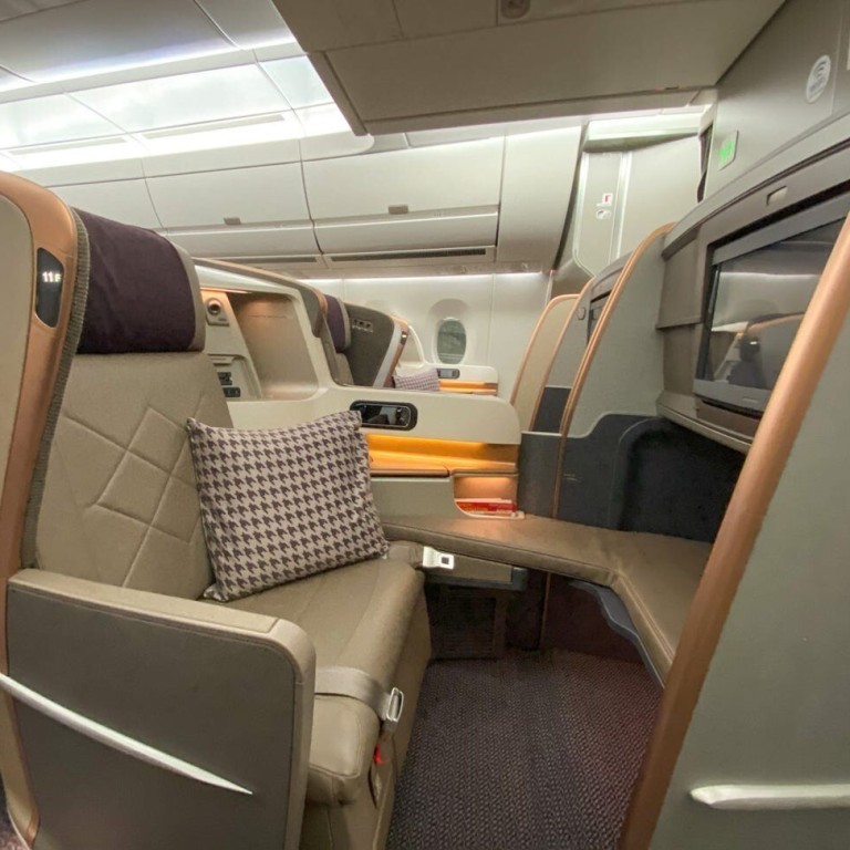 Business class aboard the recently launched Singapore Airlines’ service to New York, the world’s longest flight by miles flown. Photo: Business Insider