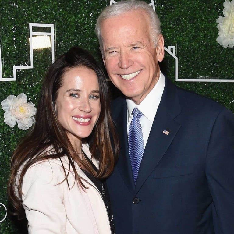 Activist Ashley Biden and former vice-president Joe Biden in 2017 in New York City. Photo: Getty Images