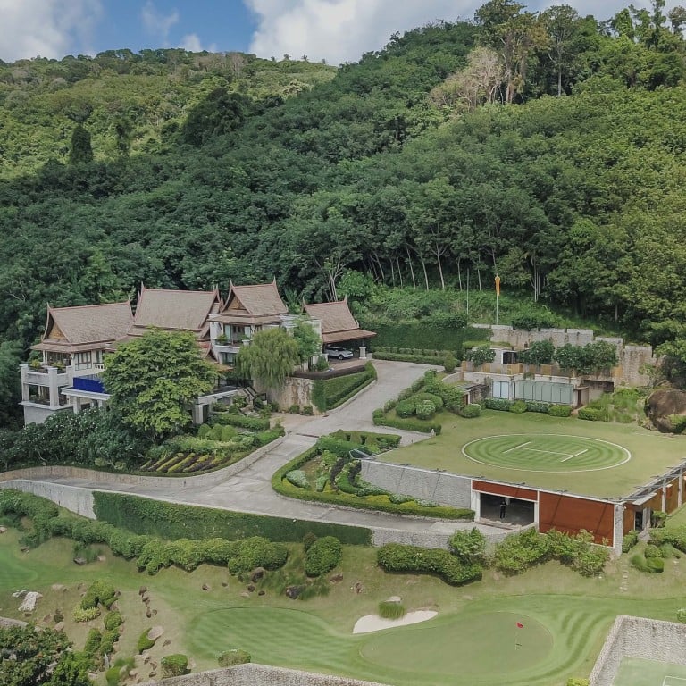 The perfect pandemic escape? This grandiose villa in Phuket has its own helipad, golf course, tennis court and pool. Photos: Siam Real Estate