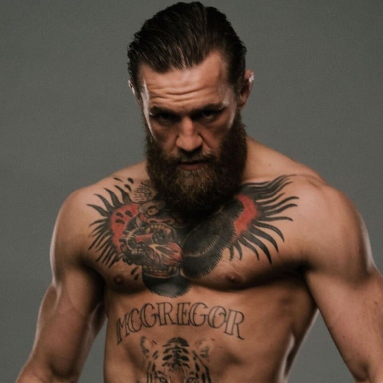 Conor McGregor, then and now. Photos: @BeWarmers; @thenotoriousmma/Instagram