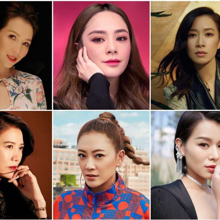 Clockwise from top left: Ada Choi, Gillian Chung, Charmaine Sheh, Myolie Wu, Cherrie Ying and Anita Yuen. Photos: Weibo