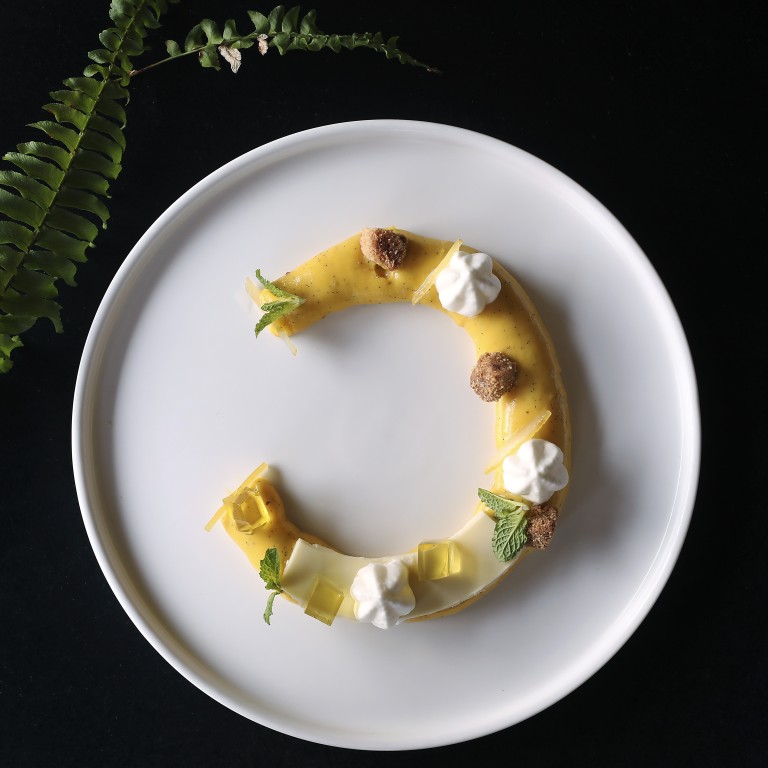 Lemon Textures by executive chef Andrea Zamboni at Aria, an example of modern Italian desserts conjured up by chefs in Hong Kong. Photo: Chen Xiao-mei