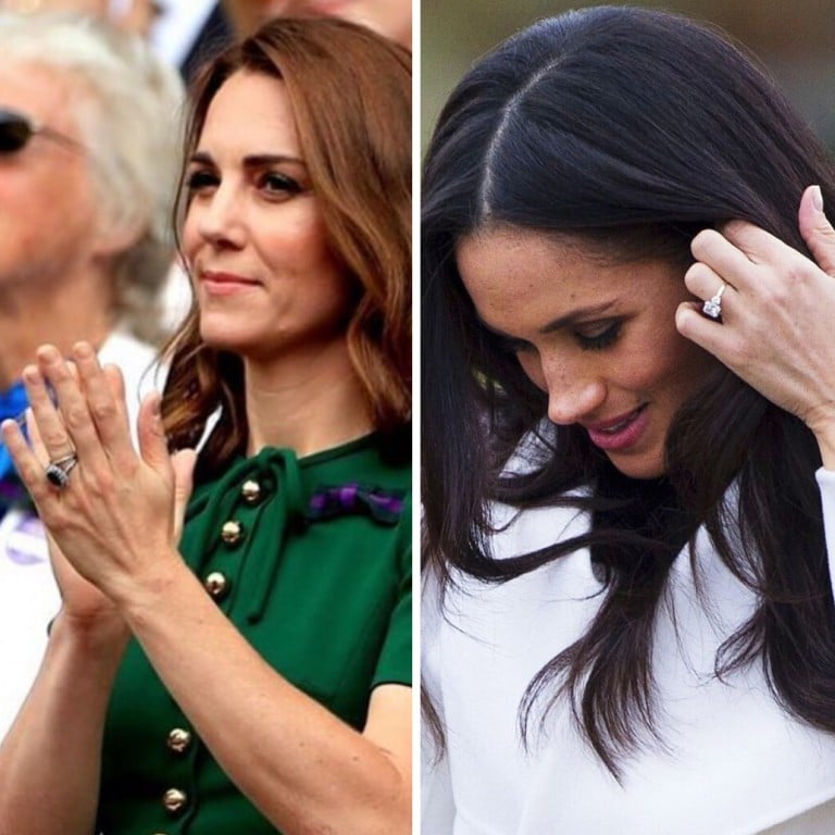 Kate Middleton, Meghan Markle and Princess Sofia. Photos: @whitecrownroyalchic; @fiorese_jewelry; @sofia_princesssweden/Instagram