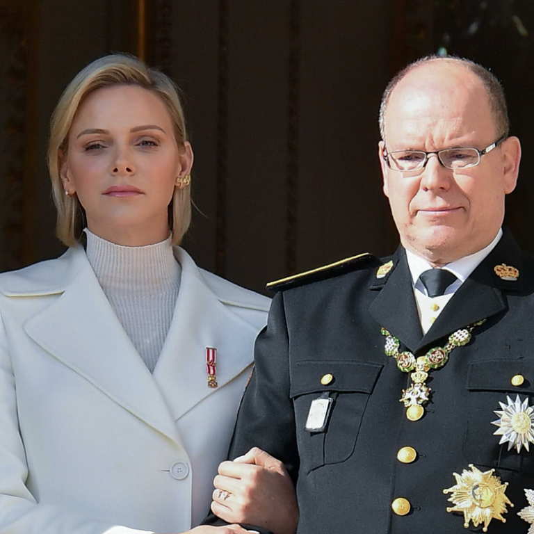 Princess Charlene of Monaco and Prince Albert II of Monaco, and the princess with a new hairstyle. Photos: Getty Images
