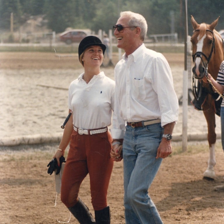 Paul Newman, wearing his Rolex “Big Red” Daytona, seen with his daughter Clea, circa 1984. His 1968 Rolex Daytona was sold at auction for US$15.5 million. Photo: Phillips