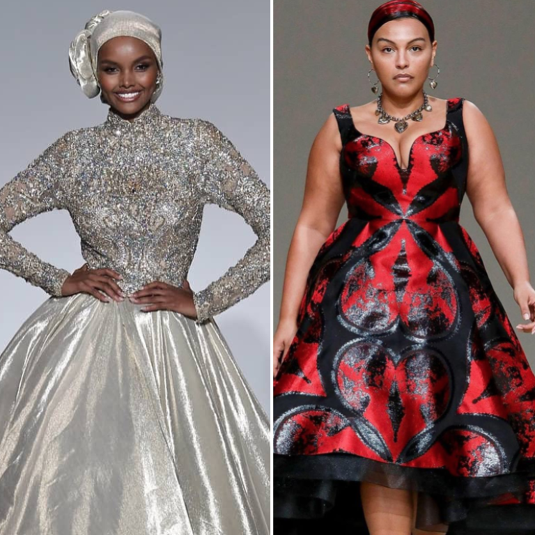 Aaron Philip, Halima Aden and Paloma Elsesser are all game-changers paving the way for diversity in fashion modelling. Photo: @aaron___philip; @halimaaden_ ; @palomija/Instagram