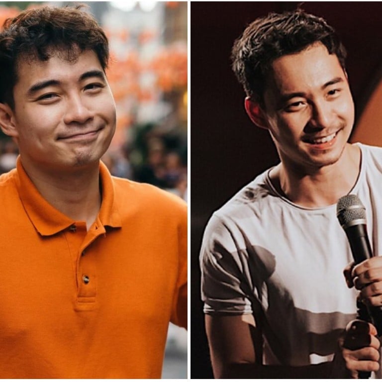 Comedian Nigel Ng cuts a rather more dashing figure onstage than his famous orange polo shirt-wearing character. Photo: handout, @mrnigelng/Instagram