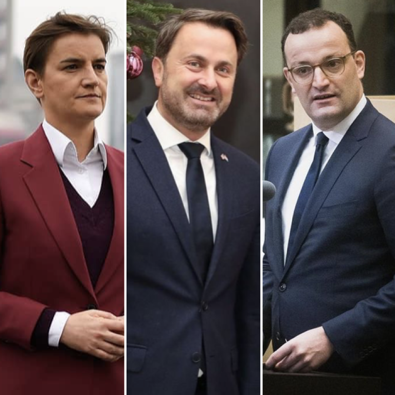 Openly gay international politicians, from left: Ana Brnabić, Xavier Bettel, Jens Spahn, Pete Buttigieg, Grant Robertson. Photo: @anabrnabic, @xavier.bettel, @jensspahn, @pete.buttigieg, @grantrobertsonmp/Instagram