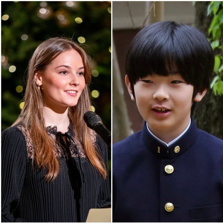 From left, Princess Ingrid Alexandra of Norway, Prince Hisahito of Japan, King Willem-Alexander of the Netherlands, three royals who attended regular, rather than elite schools. Photos: @royalfashionblogofficial/Instagram; AP; AFP via Getty Images