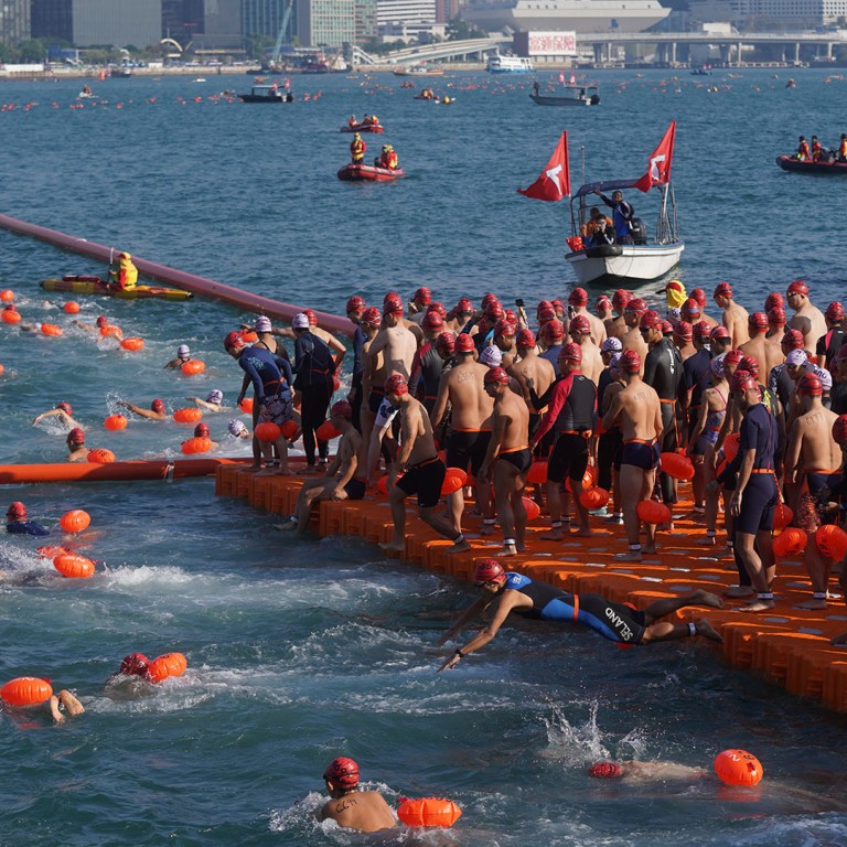 Hong Kong’s Cross Harbour swim makes triumphant return amid Covid-19 restrictions