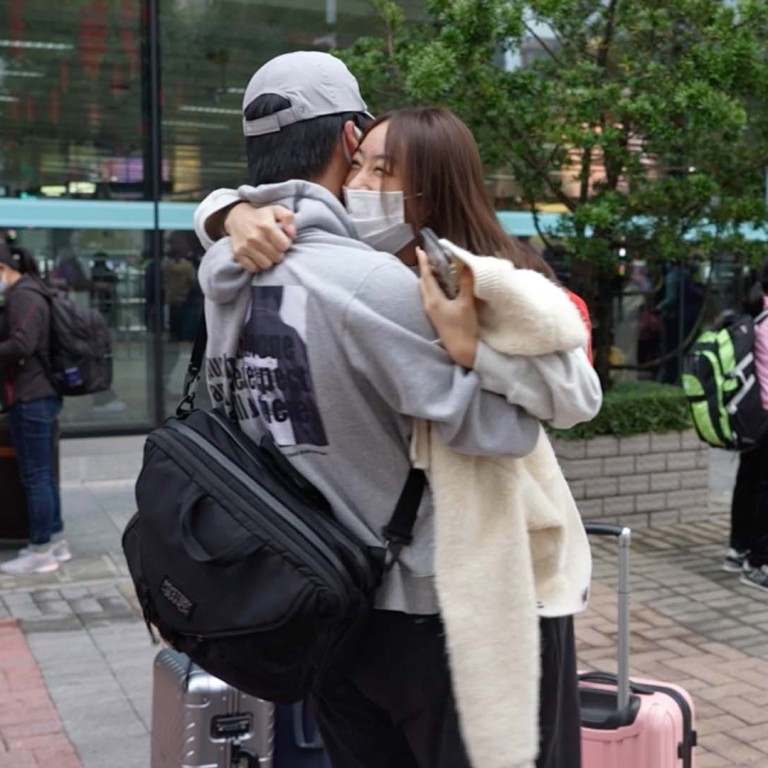 Emotional reunion for Hong Kong-mainland couple as border reopens