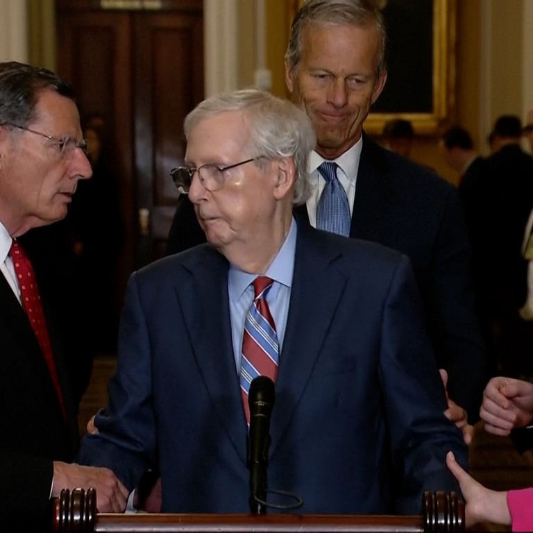 Top US Republican Senator Mitch McConnell Freezes During Press ...