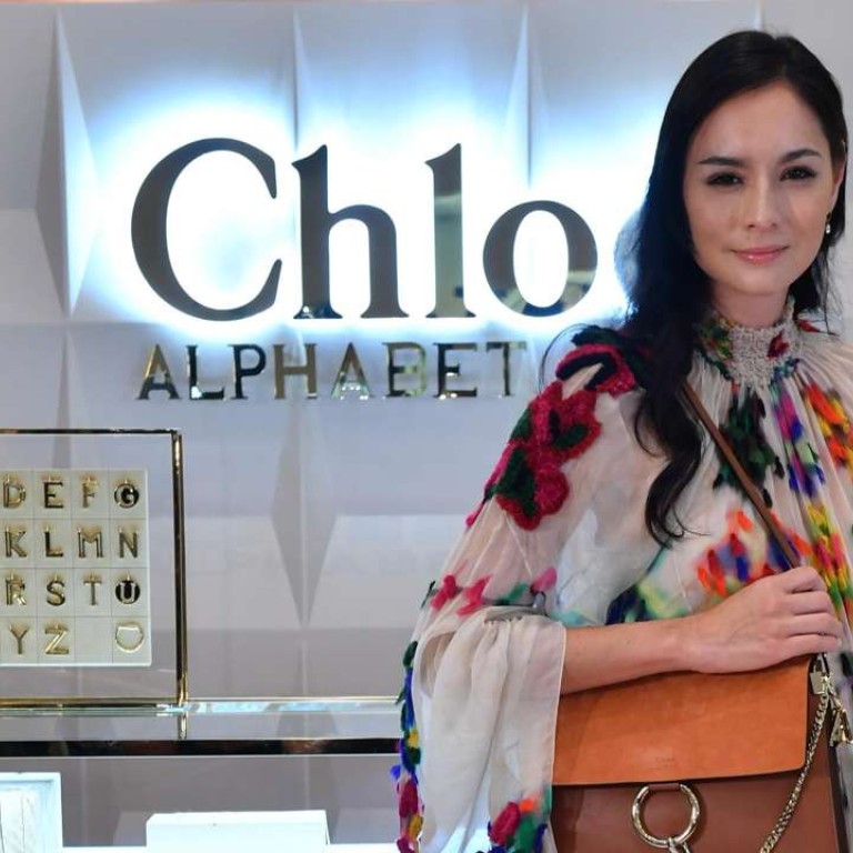 Ana Rivera attends the launch party of the Chloé Alphabet Bar at Pacific Place.